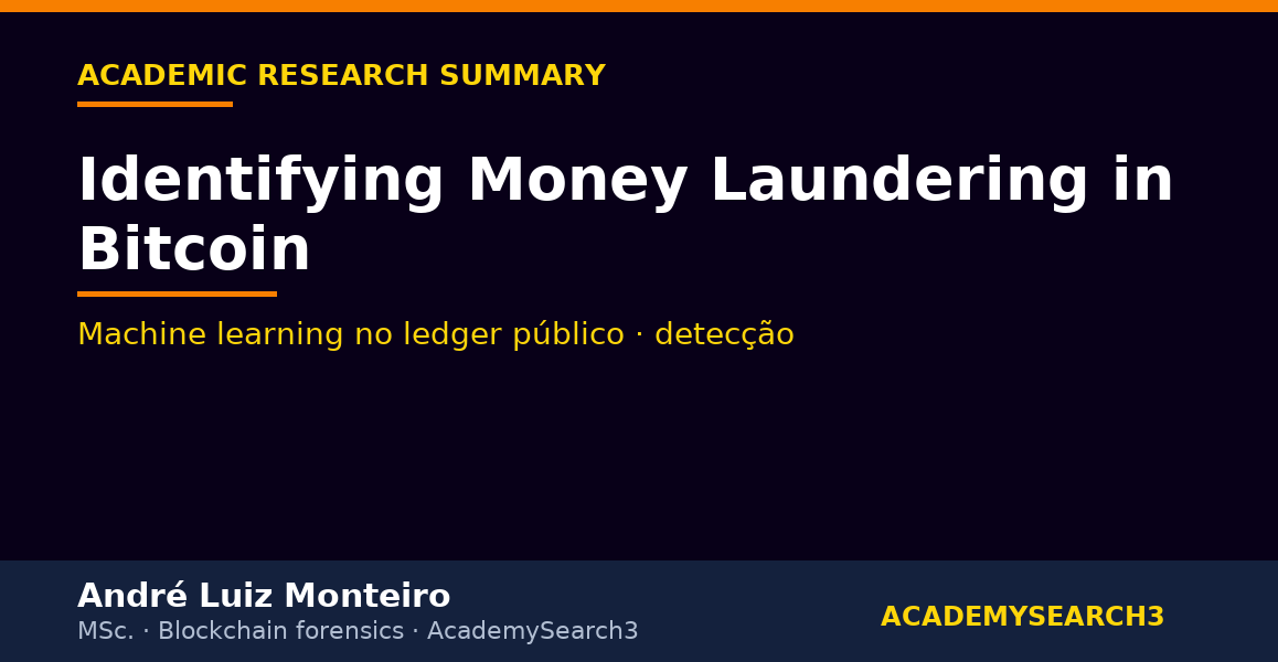 identifying money laundering in Bitcoin — eBook AcademySearch3