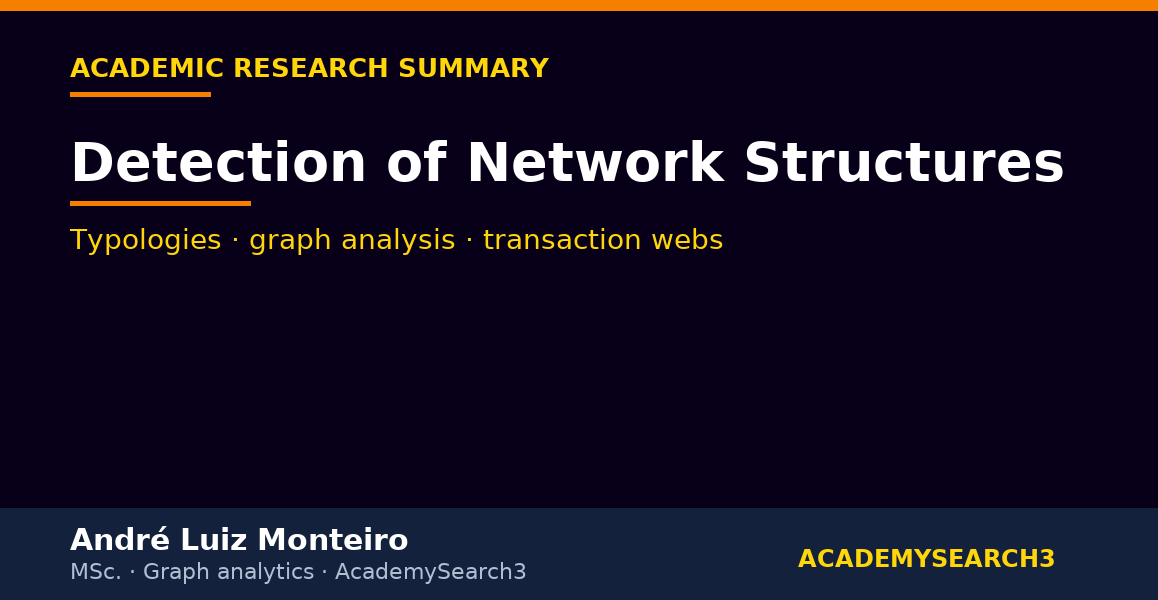 detection of network structures — eBook AcademySearch3